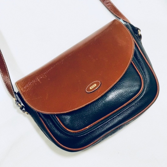 Bally Handbags - Bally Vintage Pebbled Leather Crossbody